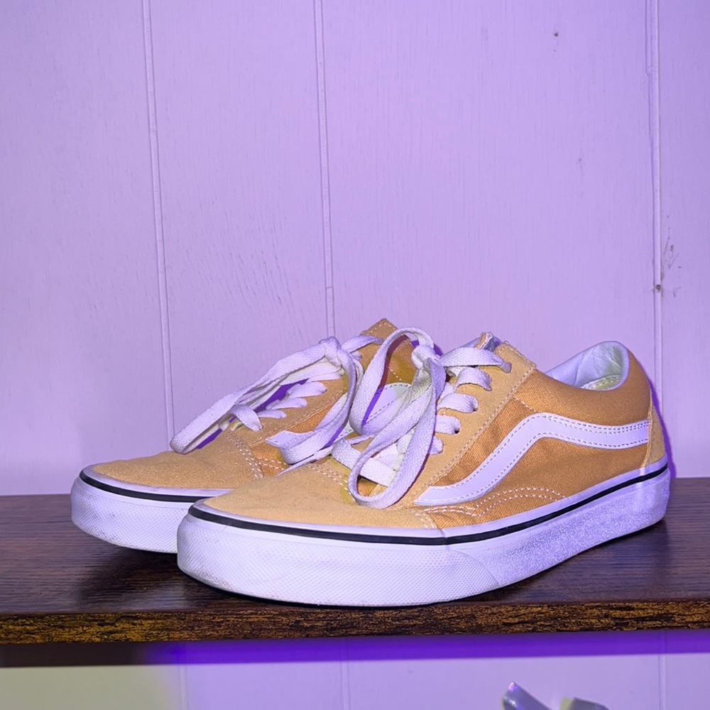 Yellow Old Skool Pig Suede Vans